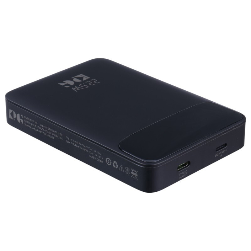 پاور بانک بی سیم فست شارژ کی پی جی WPG-108 QC3.0 PD 20W ظرفیت 10000 میلی آمپر ساعت