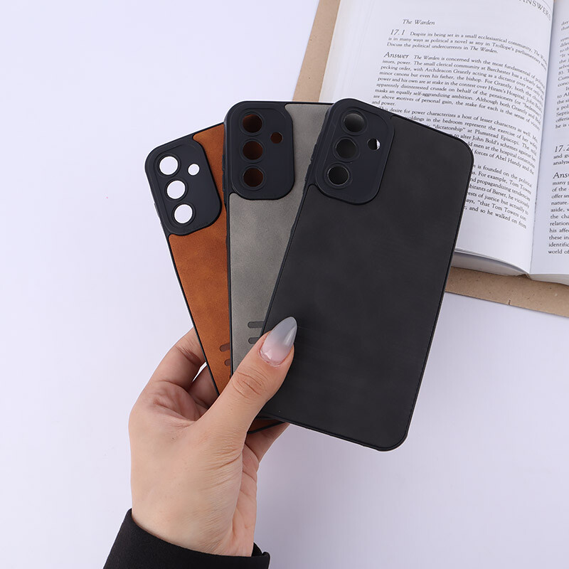 قاب چرمی Pro Camera سامسونگ Galaxy A15 محافظ لنزدار