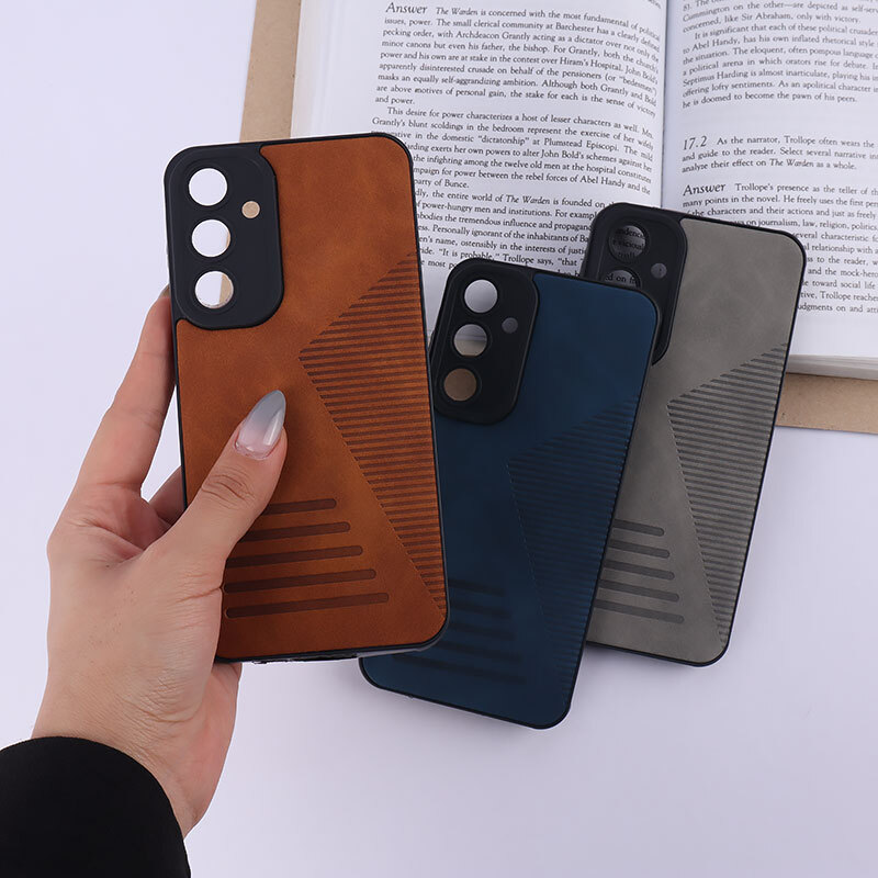 قاب چرمی Pro Camera سامسونگ Galaxy A55 محافظ لنزدار