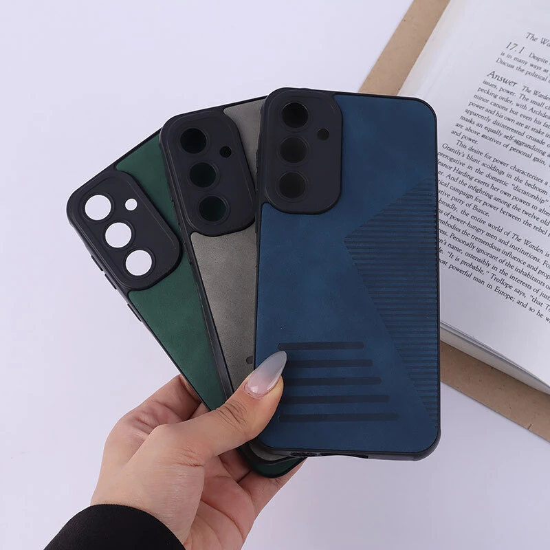 قاب چرمی Pro Camera سامسونگ Galaxy A55 محافظ لنزدار