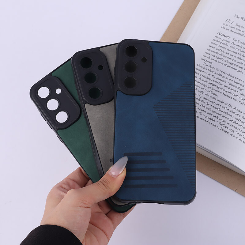 قاب چرمی Pro Camera سامسونگ Galaxy A55 محافظ لنزدار
