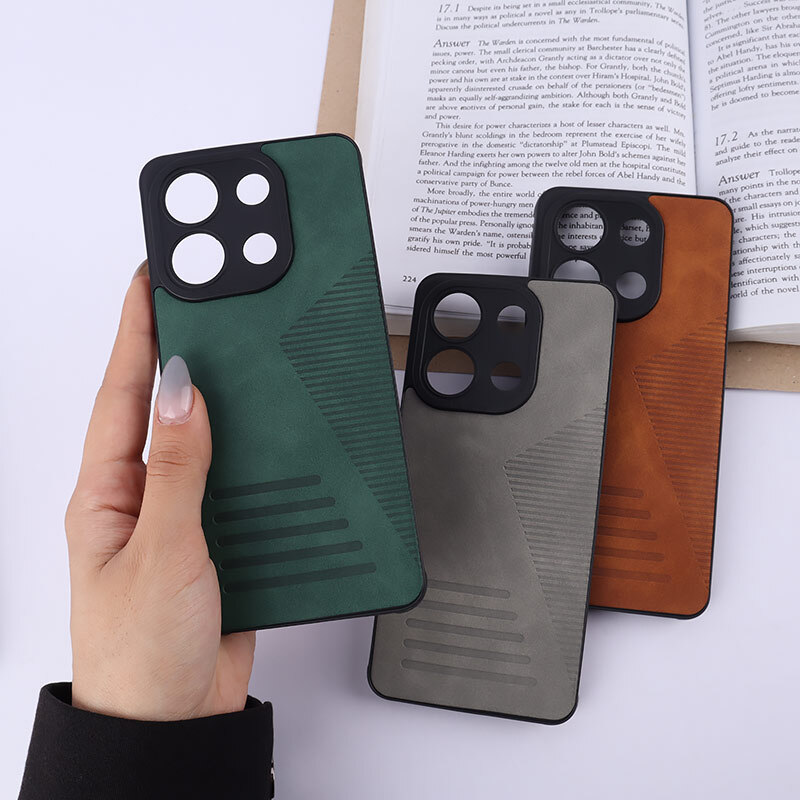 قاب چرمی Pro Camera شیائومی Redmi Note 13 4G محافظ لنزدار