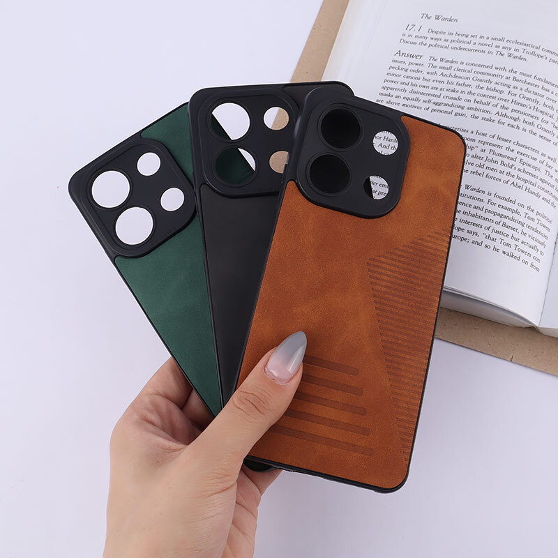 قاب چرمی Pro Camera شیائومی Redmi Note 13 4G محافظ لنزدار
