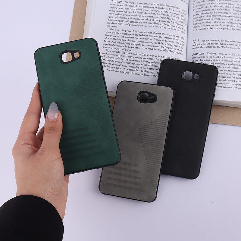 قاب چرمی Pro Camera سامسونگ Galaxy J7 Prime محافظ لنزدار