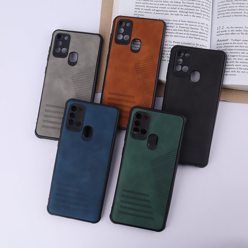 قاب چرمی Pro Camera سامسونگ Galaxy A21s محافظ لنزدار
