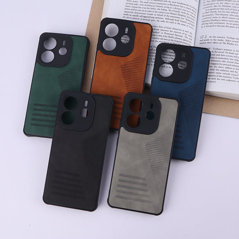 قاب چرمی Pro Camera شیائومی Redmi Note 14 محافظ لنزدار