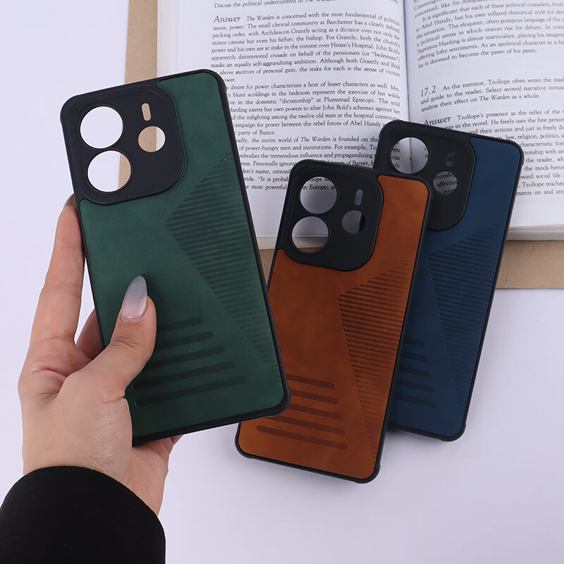 قاب چرمی Pro Camera شیائومی Redmi Note 14 محافظ لنزدار