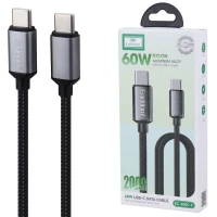 کابل تبدیل فست شارژ Earldom EC-200C-C Type-C To Type-C QC 60W 2m