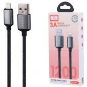 کابل لایتنینگ فست شارژ 3 آمپر ارلدام EC-199L طول 1.2 متر
