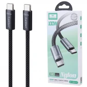 کابل دو سر تایپ سی فست شارژ 100 وات ارلدام EC-201C-C طول 1 متر