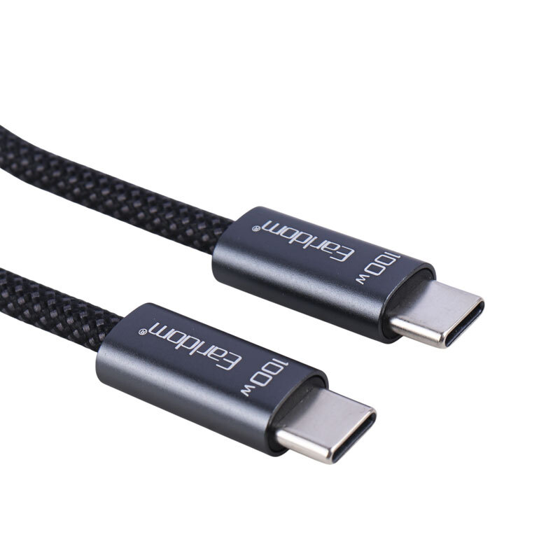 کابل تبدیل فست شارژ Earldom EC-201C-C Type-C To Type-C 100W 1M