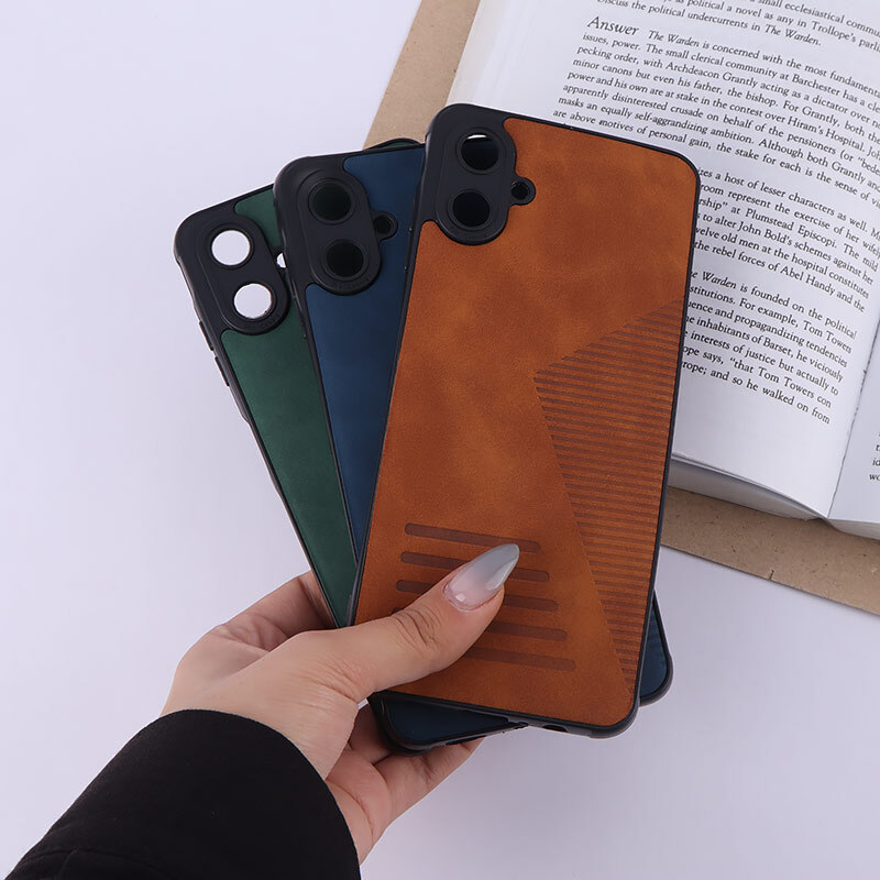 قاب چرمی Pro Camera سامسونگ Galaxy A06 محافظ لنزدار