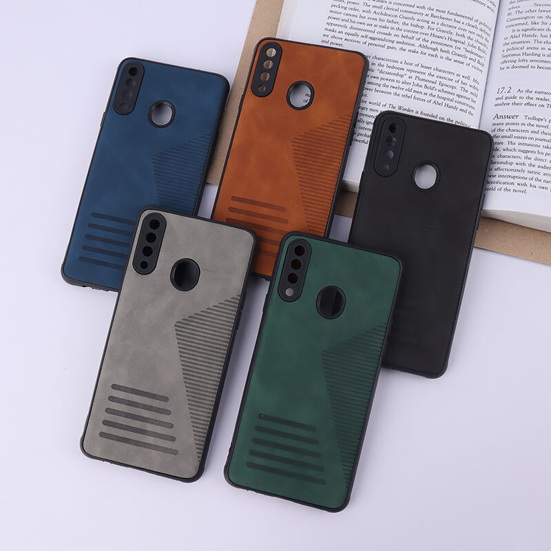 قاب چرمی Pro Camera سامسونگ Galaxy A20s محافظ لنزدار