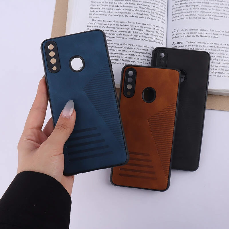 قاب چرمی Pro Camera سامسونگ Galaxy A20s محافظ لنزدار