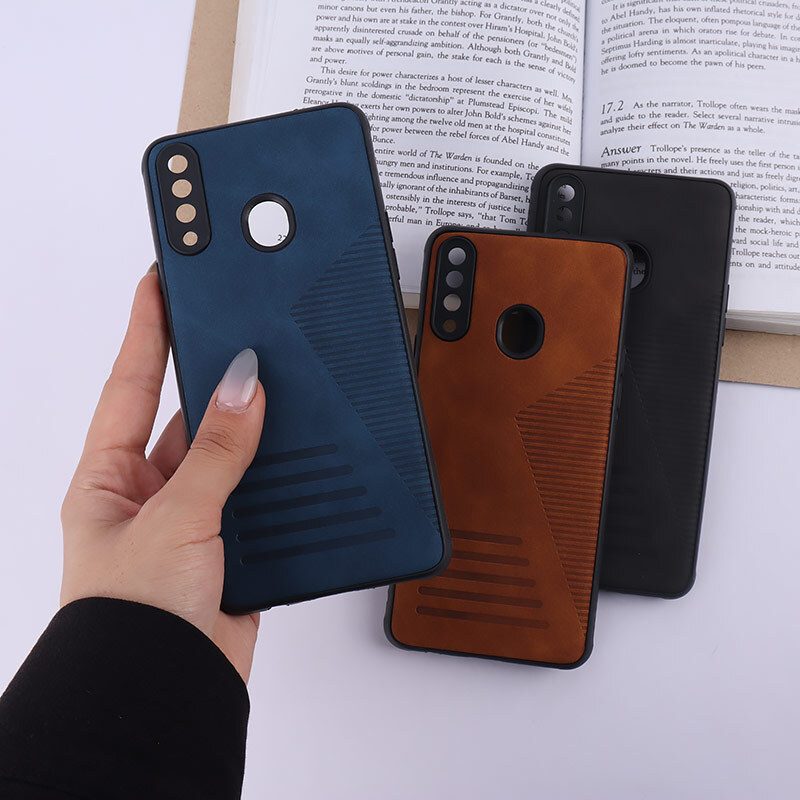 قاب چرمی Pro Camera سامسونگ Galaxy A20s محافظ لنزدار