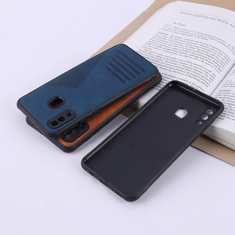 قاب چرمی Pro Camera سامسونگ Galaxy A20 / A30 محافظ لنزدار