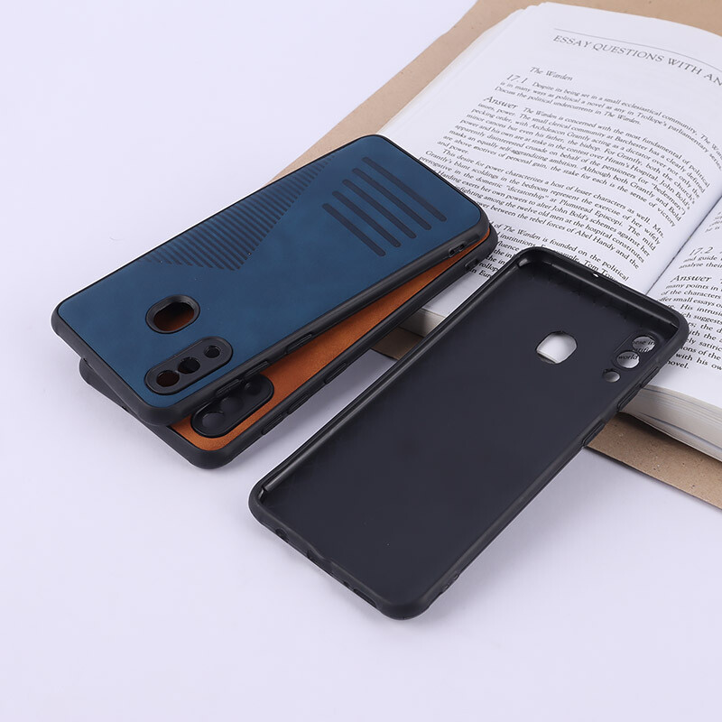 قاب چرمی Pro Camera سامسونگ Galaxy A20 / A30 محافظ لنزدار