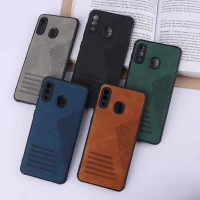قاب چرمی Pro Camera سامسونگ Galaxy A20 / A30 محافظ لنزدار