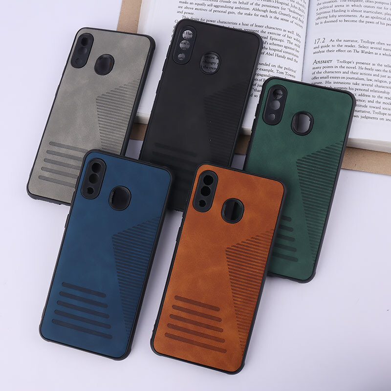 قاب چرمی Pro Camera سامسونگ Galaxy A20 / A30 محافظ لنزدار