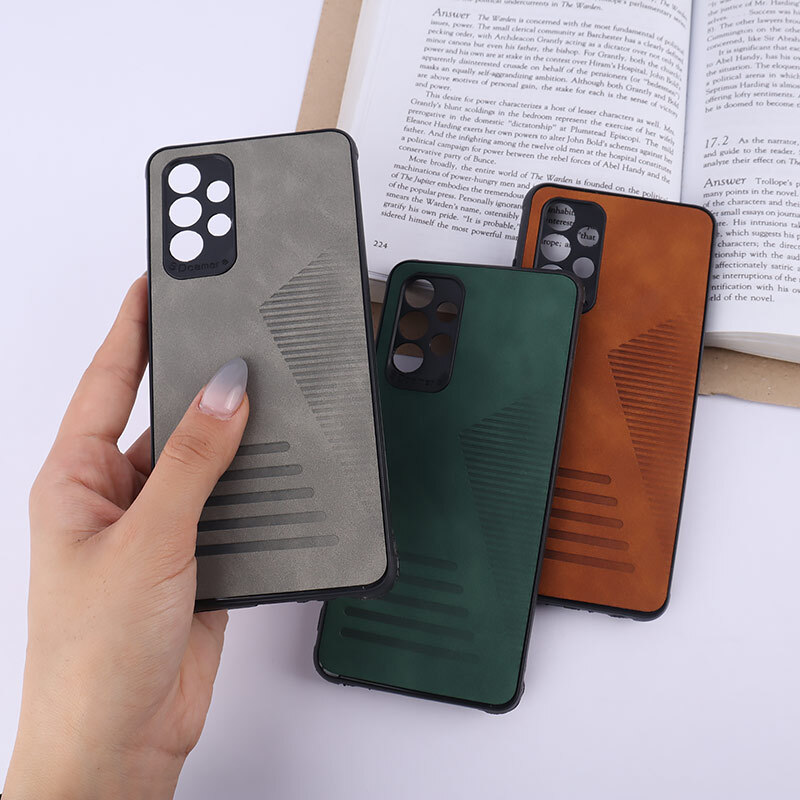 قاب چرمی Pro Camera سامسونگ Galaxy A32 4G محافظ لنزدار