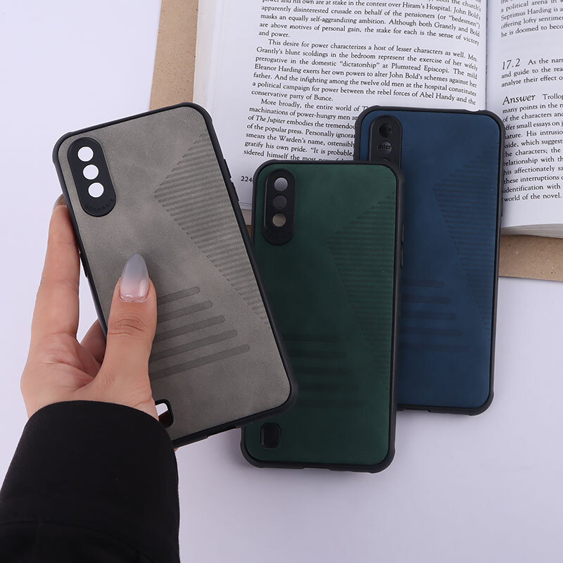قاب چرمی Pro Camera سامسونگ Galaxy A01 محافظ لنزدار