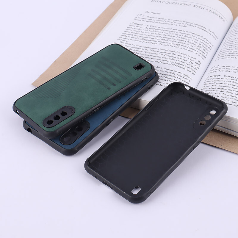 قاب چرمی Pro Camera سامسونگ Galaxy A01 محافظ لنزدار