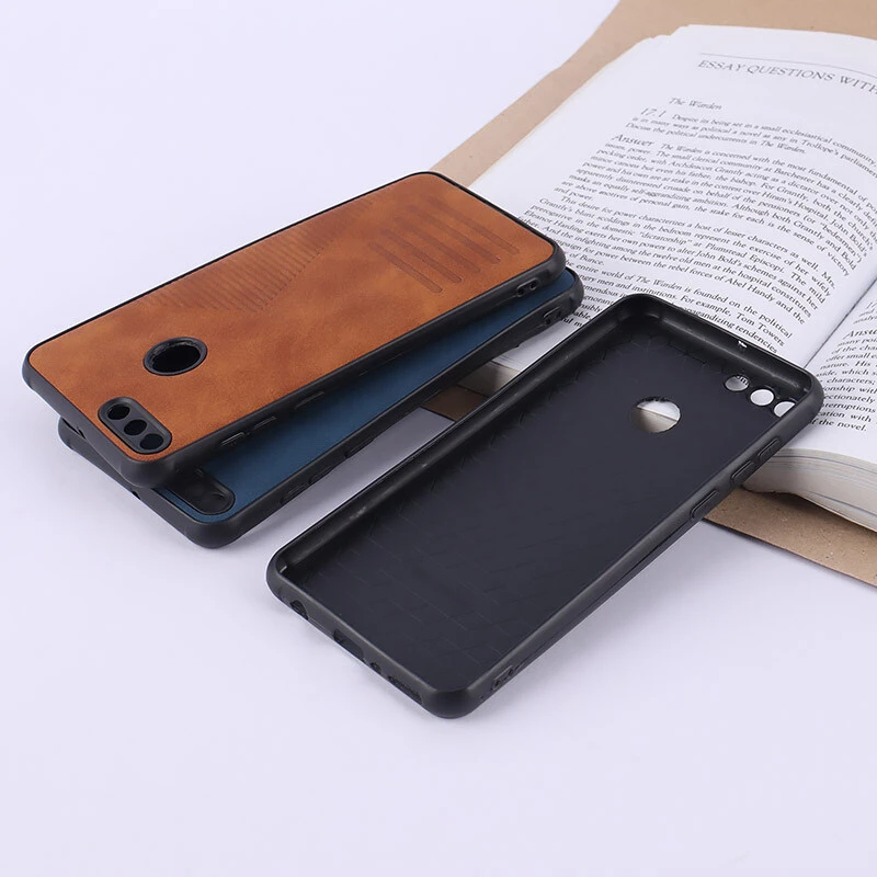قاب چرمی Pro Camera هواوی Y9 2018 / Enjoy 8 Plus محافظ لنزدار
