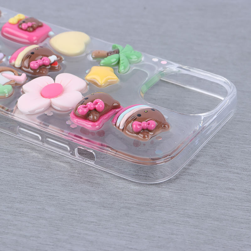 قاب Hello Kitty In The Beach آیفون iPhone 13 / 14 عروسکی برجسته