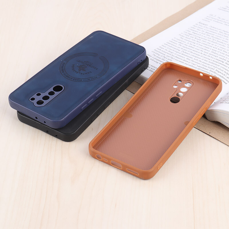قاب چرمی Polo & Racquet Club شیائومی Redmi 9 / 9 Prime طرح مگ سیف محافظ لنزدار