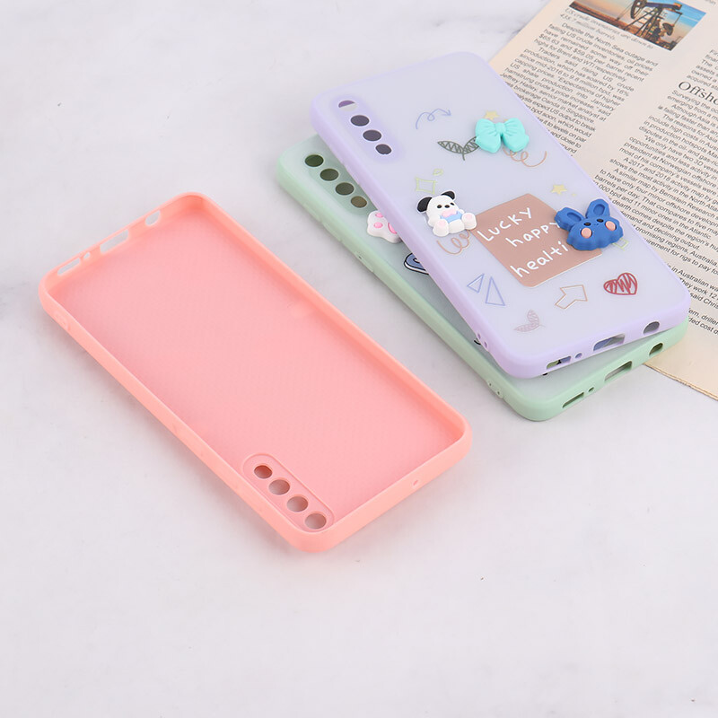 قاب شاینی سامسونگ Galaxy A30s / A50 / A50s عروسک برجسته محافظ لنزدار