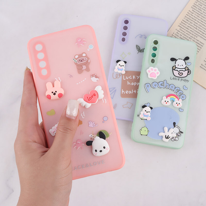 قاب شاینی سامسونگ Galaxy A30s / A50 / A50s عروسک برجسته محافظ لنزدار