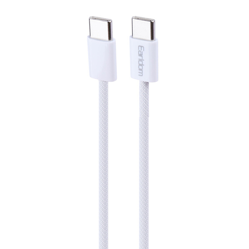 کابل تبدیل فست شارژ Earldom EC-202C-C Type-C to Type-C PD 60W 1m