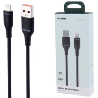 کابل آیفونی فست شارژ Green Lion GNPVCUSALGBK QC 12W 1m