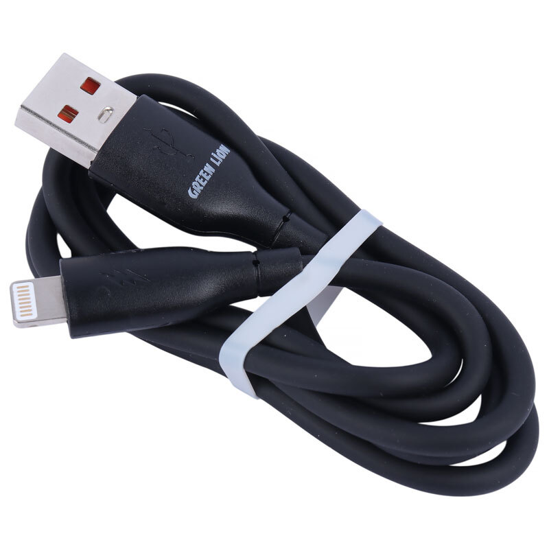 کابل آیفونی فست شارژ Green Lion GNPVCUSALGBK QC 12W 1m