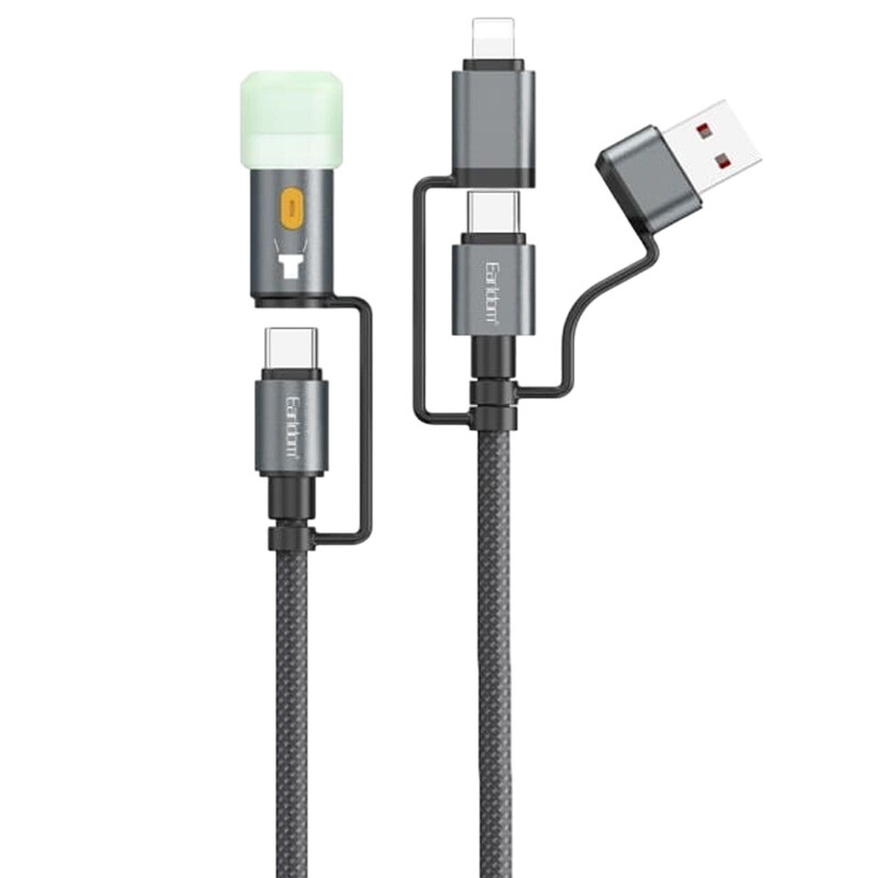 کابل تبدیل فست شارژ Earldom EC-IC03 PD 3A 60W 1.2m
