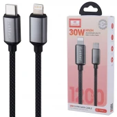 کابل تایپ سی به لایتنینگ فست شارژ 30 وات ارلدام EC-199C-L طول 1.2 متر