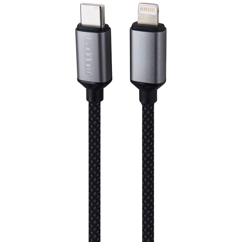 کابل تبدیل فست شارژ Earldom EC-199C-L Type-C TO Lightning QC 30W 1.2m