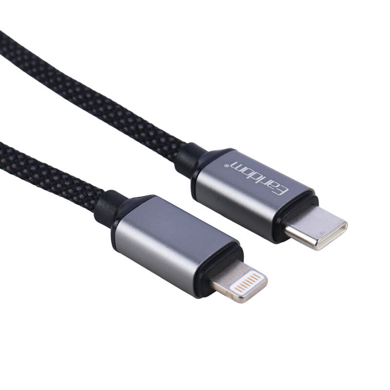 کابل تبدیل فست شارژ Earldom EC-199C-L Type-C TO Lightning QC 30W 1.2m
