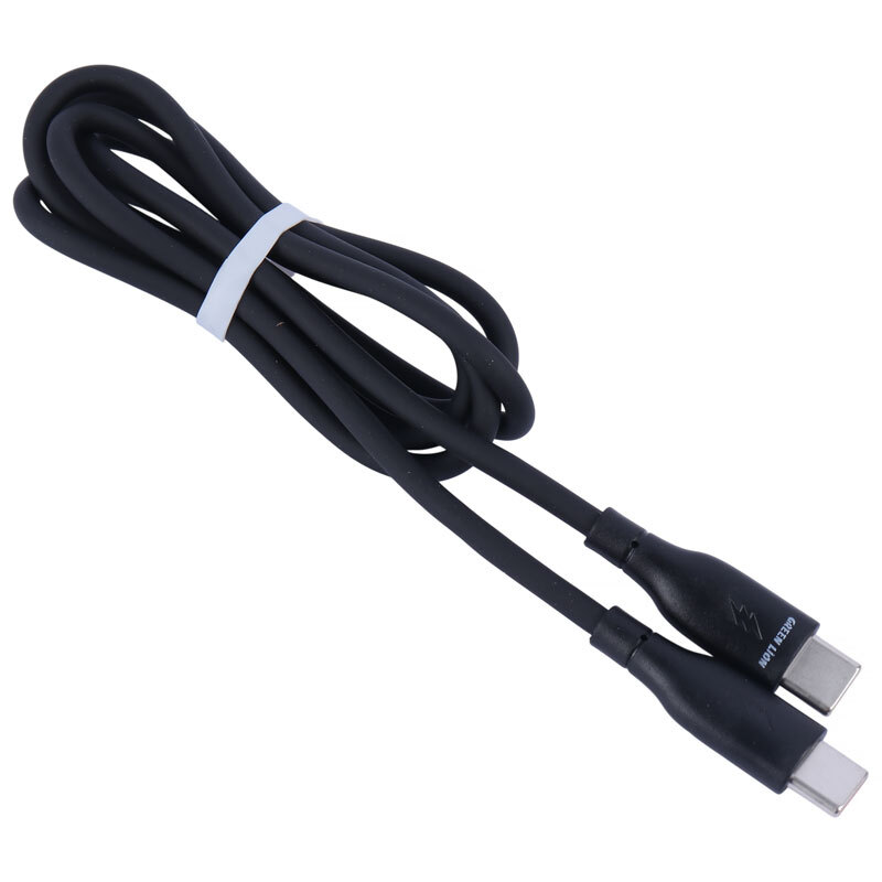 کابل تبدیل فست شارژ Green Lion GNPVCUSCTCBK Type-C To Type-C QC 60W 1m
