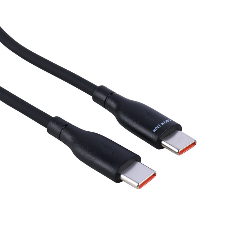 کابل تبدیل فست شارژ Green Lion GNPVCUSCTCBK Type-C To Type-C QC 60W 1m