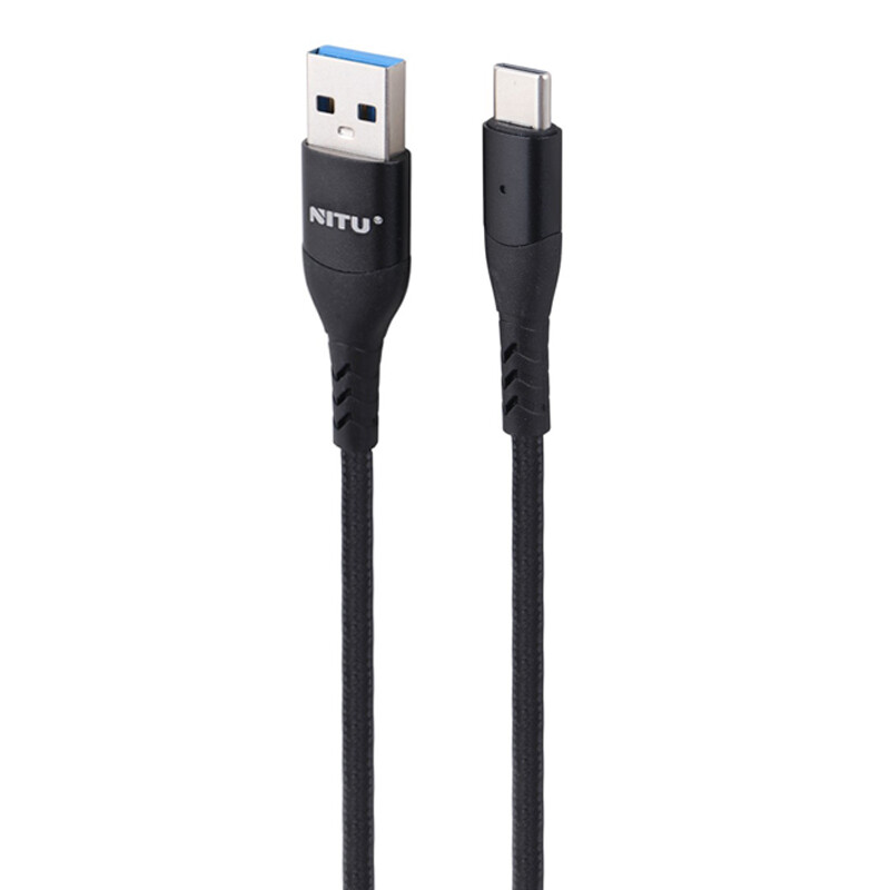 کابل تایپ سی فست شارژ Nitu NC349BK 1.2m