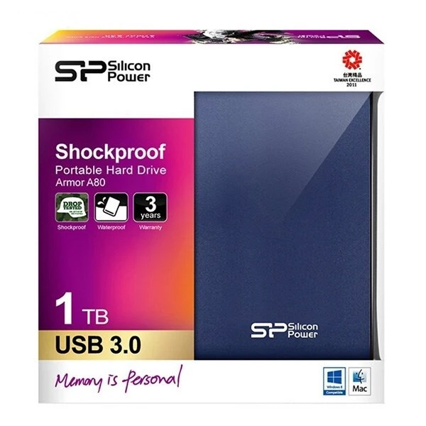 هارد اکسترنال سیلیکون پاور Silicon Power Armor A80 1TB + هدیه کیف هارد