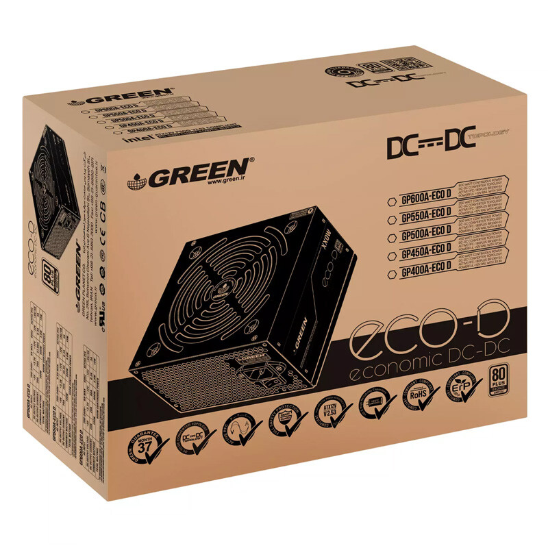 پاور 450 وات گرین Green GP450A-ECO D Bronze