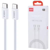 کابل تبدیل فست شارژ Hiska LX811CC Type-C to Type-C 60W 1M