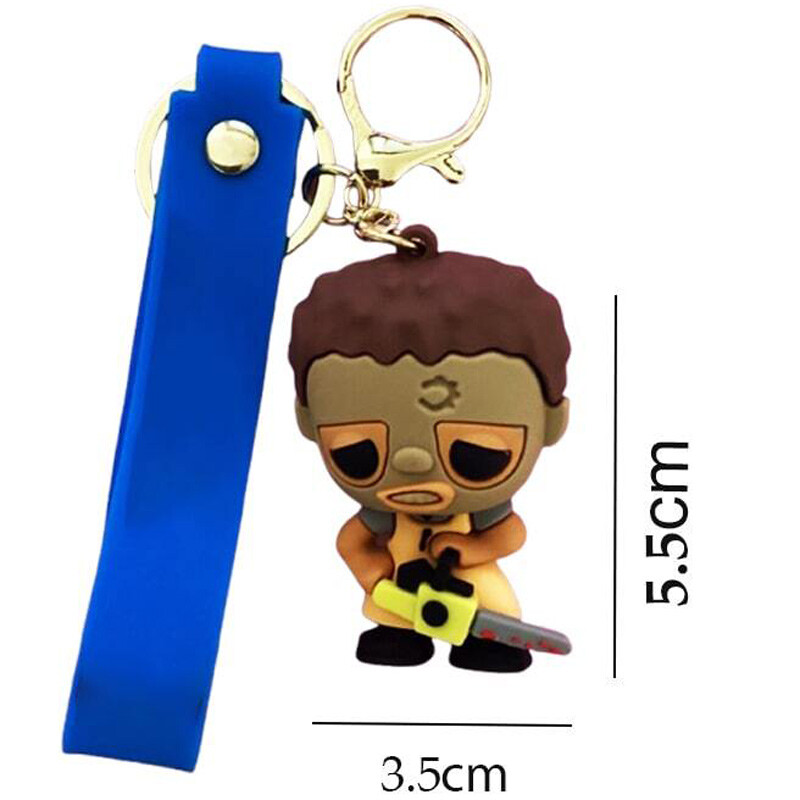 جاکلیدی سیلیکونی طرح صورت چرمی