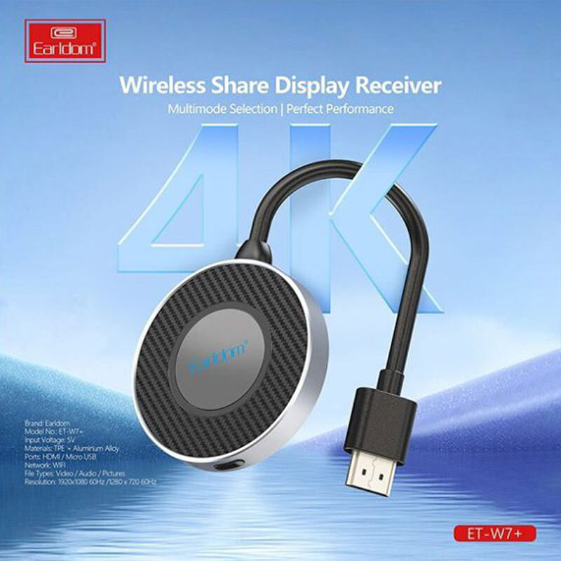 دانگل Earldom ET-W7+ Wireless 4K HDMI