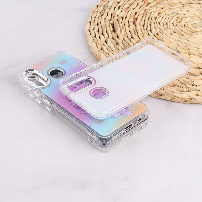 قاب رزینی سامسونگ Galaxy A20 / A30 طرح دار دور محافظ متال