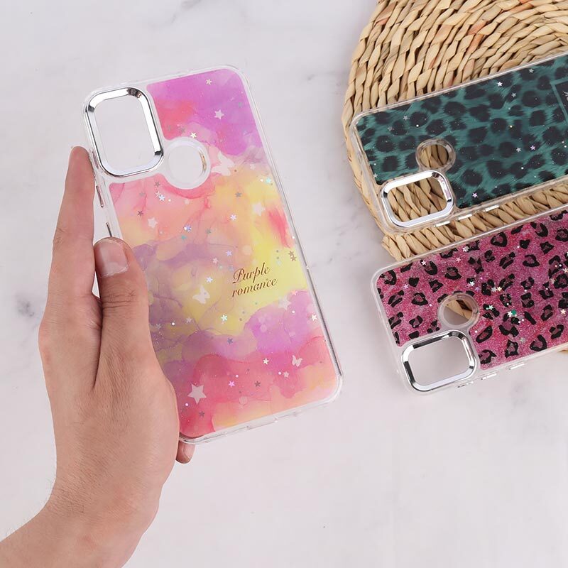 قاب رزینی سامسونگ Galaxy A11 / M11 طرح دار دور محافظ متال
