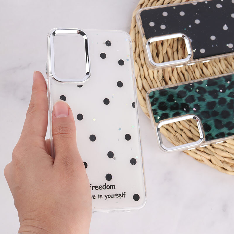 قاب رزینی سامسونگ Galaxy A32 4G طرح دار دور محافظ متال
