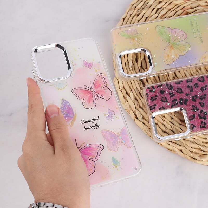قاب رزینی سامسونگ Galaxy A12 / M12 طرح دار دور محافظ متال
